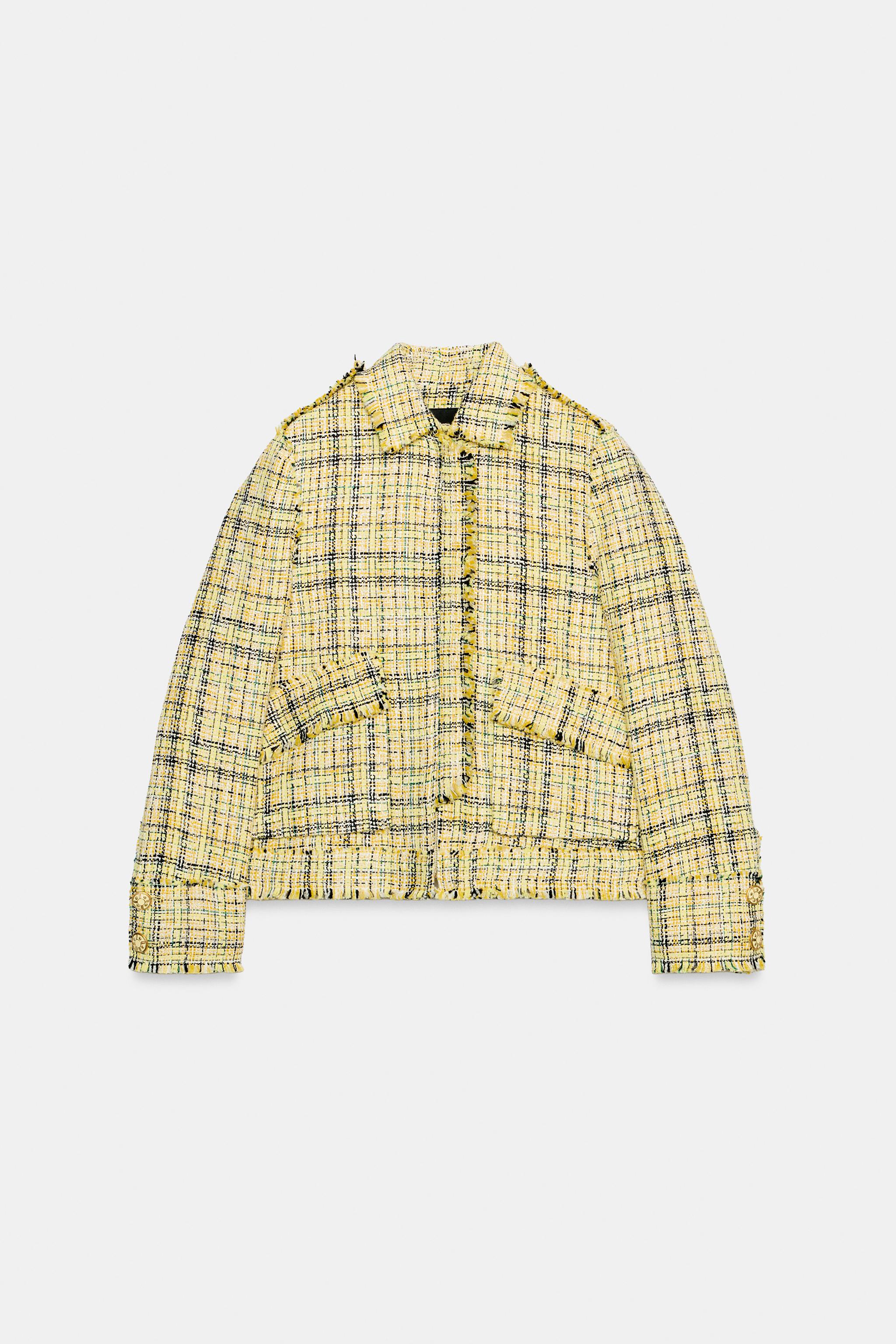 ZW COLLECTION TEXTURED PLAID JACKET